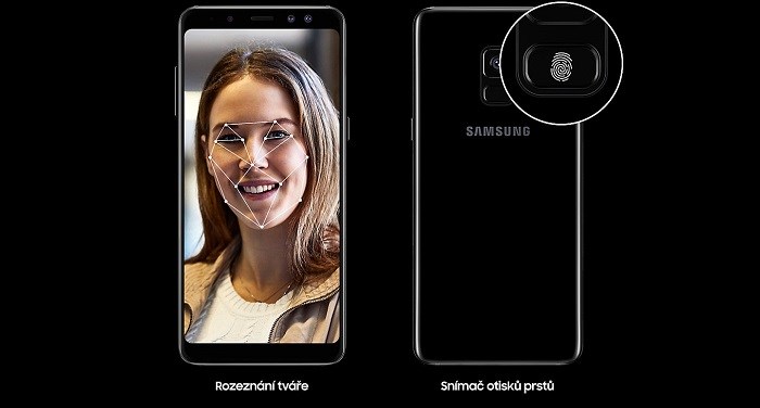Samsung Galaxy A8 zabezpečení